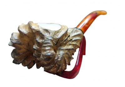 Red Gem Floral Meerschaum Pipe