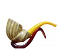 block meerschaum Honey Spiral pipe