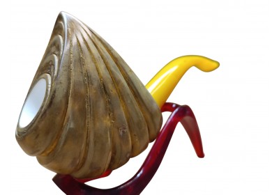 block meerschaum Desert Conch pipe