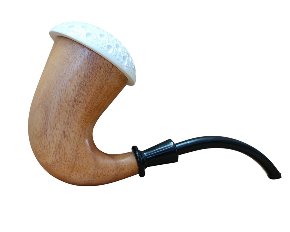 Block Meerschaum Lotus Bloom Pipe