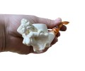 Artisan Figural Block Meerschaum Pipe Elegant Lady