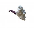 Artisan Figural Block Meerschaum Pipe Elegant Lady