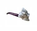 Artisan Figural Block Meerschaum Pipe Elegant Lady
