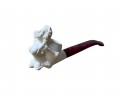 Artisan Figural Block Meerschaum Pipe Elegant Lady