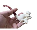 Artisan Figural Block Meerschaum Pipe Elegant Lady Artisan Figural Block Meerschaum Pipe Elegant Lady