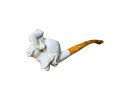Artisan Figural Block Meerschaum Pipe Elegant Lady