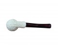 Handmade Turkish Rusticated Block Meerschaum Pipe Handmade Turkish Rusticated Block Meerschaum Pipe