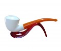 Handmade Turkish Classic Smooth Block Meerschaum Pipe