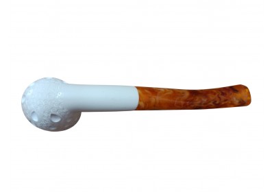 Block Meerschaum Oval Motif Pipe