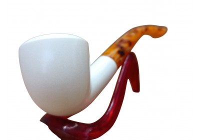 Block Meerschaum Elegant Classic Smooth Bowl Pipe