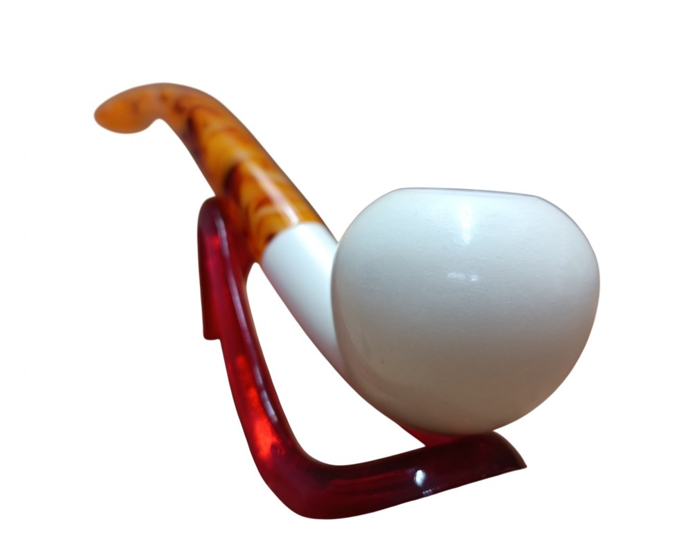Ivory Crown Handmade Block Meerschaum Pipe