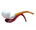 Ivory Crown Handmade Block Meerschaum Pipe