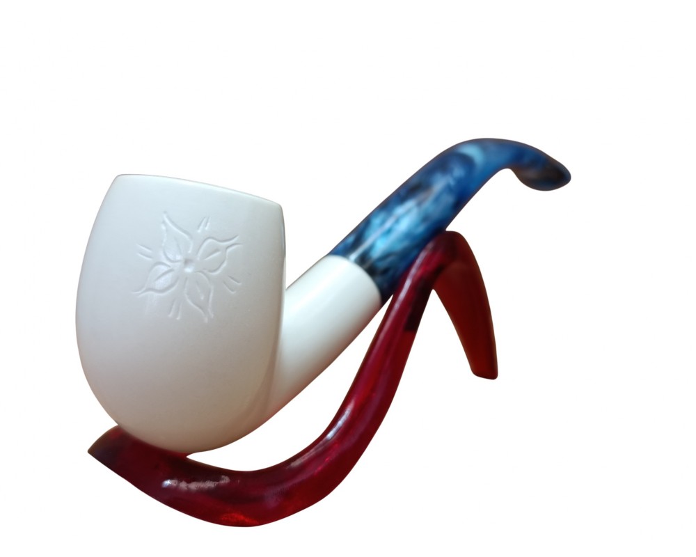 Lotus Grace Handmade Block Meerschaum Pipe
