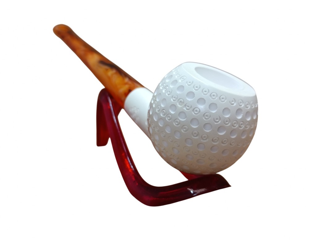 Handmade Block Meerschaum Textured Carved Bowl Design pipe Handmade Block Meerschaum Textured Carved Bowl Design pipe