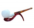 Handmade Block Meerschaum Textured Carved Bowl Design pipe Handmade Block Meerschaum Textured Carved Bowl Design pipe