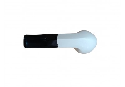 Pure Curve Modern Billard Handmade Block Meerschaum Minimal Pipe