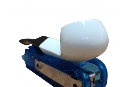 Pure Curve Modern Billard Handmade Block Meerschaum Minimal Pipe