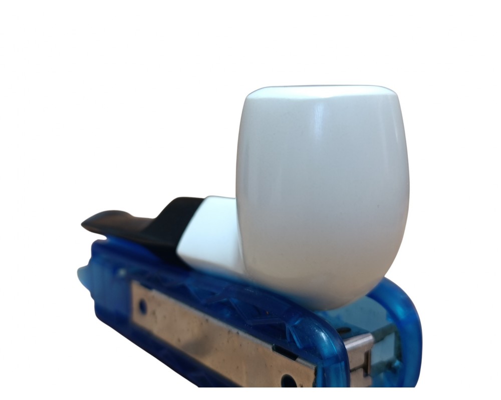 Pure Curve Modern Billard Handmade Block Meerschaum Minimal Pipe