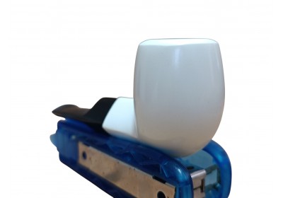 Pure Curve Modern Billard Handmade Block Meerschaum Minimal Pipe