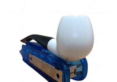 Pure Curve Modern Billard Handmade Block Meerschaum Minimal Pipe