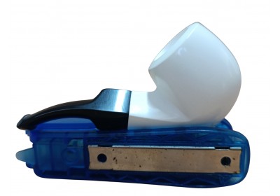 Pure Curve Bulldog Handmade Block Meerschaum Minimal Pipe