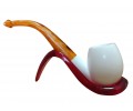 Pure Ivory Silence Handmade Block Meerschaum Pipe Pure Ivory Silence Handmade Block Meerschaum Pipe