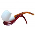 Pure Ivory Silence Handmade Block Meerschaum Pipe Pure Ivory Silence Handmade Block Meerschaum Pipe
