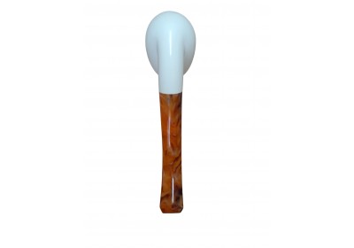 Pure Ivory Silence Handmade Block Meerschaum Pipe