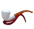 Ivory Facet Authority Handmade Block Meerschaum Pipe Ivory Facet Authority Handmade Block Meerschaum Pipe