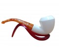 Ivory Facet Authority Handmade Block Meerschaum Pipe Ivory Facet Authority Handmade Block Meerschaum Pipe