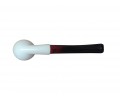 Ivory Orbit Texture Handmade Block Meerschaum Pipe