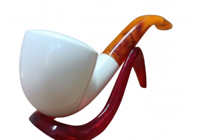 Ivory Open Grace Handmade Block Meerschaum Pipe