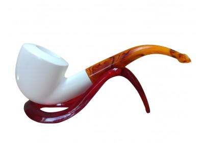 Ivory Open Grace Handmade Block Meerschaum Pipe