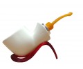 block meerschaum 925k silvery reverse calabash pipe block meerschaum 925k silvery reverse calabash pipe