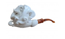 Majestic Elephant Hand-Carved Meerschaum Pipe