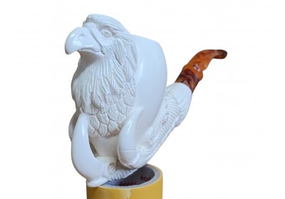 Imperial Eagle Hand-Carved Meerschaum Pipe