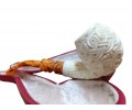 Block Meerschaum Hand-Carved Knot Pipe Block Meerschaum Hand-Carved Knot Pipe