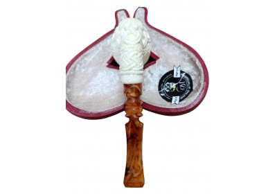 Block Meerschaum Hand-Carved Knot Pipe