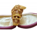 Block Meerschaum Viking Pirate Skull Pipe Block Meerschaum Viking Pirate Skull Pipe