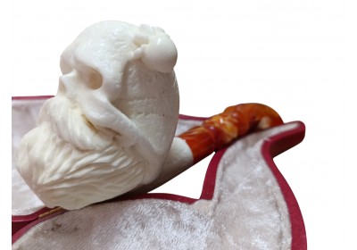 Block Meerschaum Elder Skull pipe