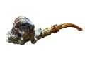 Block Meerschaum Blood Skull Pipe Block Meerschaum Blood Skull Pipe