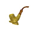 Block Meerschaum Ancient Scroll Pipe Block Meerschaum Ancient Scroll Pipe