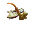 Block Meerschaum Ancient Scroll Pipe Block Meerschaum Ancient Scroll Pipe