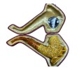 Block Meerschaum Ancient Scroll Pipe Block Meerschaum Ancient Scroll Pipe