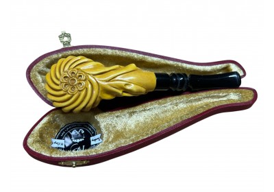 Block Meerschaum Sunrise Shell Pipe