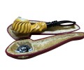 Block Meerschaum Sunrise Shell Pipe