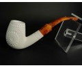 Full Bent Block Meerschaum Pipe +9 mm Filter