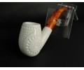 Full Bent Block Meerschaum Pipe +9 mm Filter