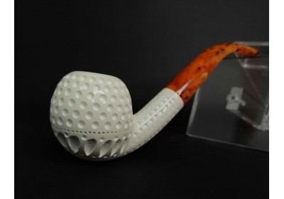 Block Meerschaum Golf Ball Pipe