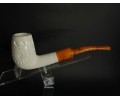 Block Meerschaum Billiard Pipe +9 mm Filter